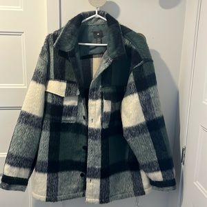 H&M plaid over shirt jacket